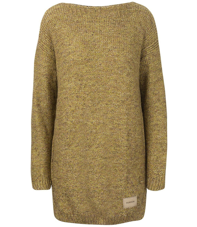 DŁUGI prosty sweter Tunika BASIC