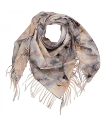 Delicate elegant women's shawl shawl with tassels