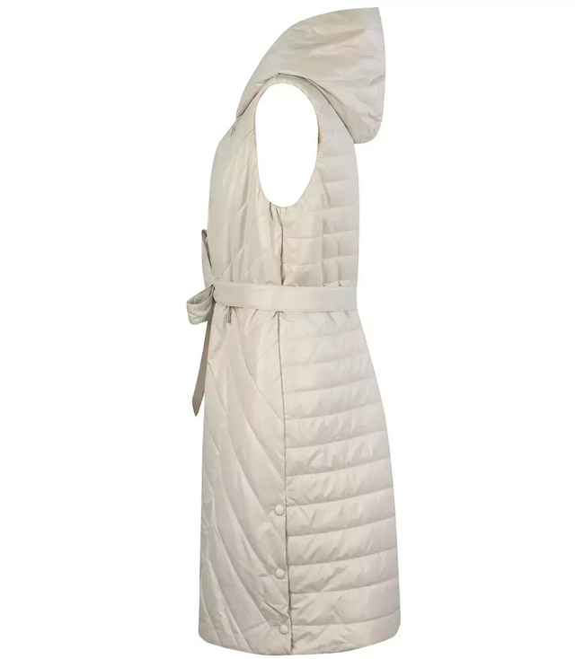 Women's Long Warmer Hooded Vest Tiered