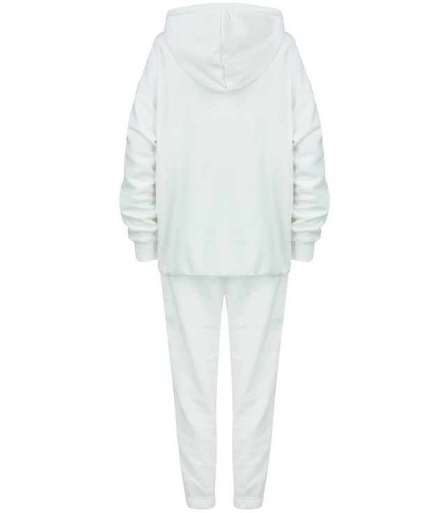 Oversize smooth cotton sports tracksuit MARGARET