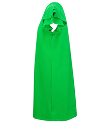 Cotton simple dress with frills