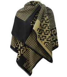 Shawl Woven scarf elegant shawl greek pattern