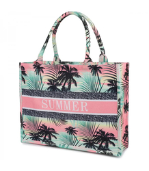 Large shopper bag with SUMMER lettering