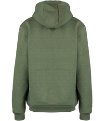 Men's sweatshirt with a hood, warm, thick, inscriptions, pockets