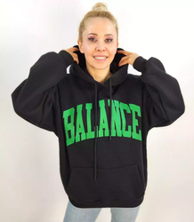 Bluza oversize unisex BALANCE duże napisy