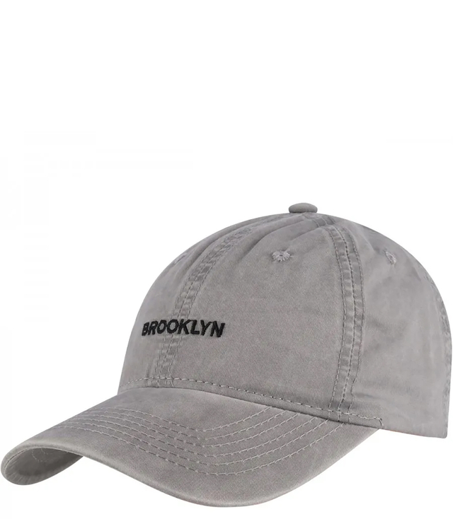 Cotton adjustable unisex embroidered baseball cap BROOKLYN