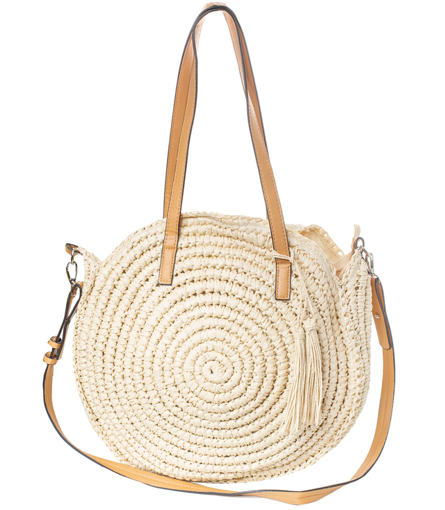 Round etnia bag shoulder shopper bag with strap