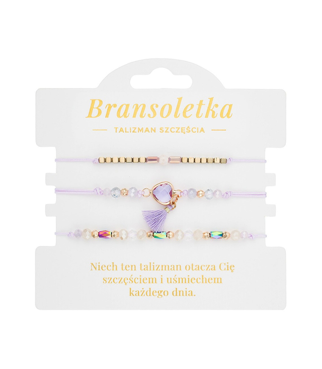 Bransoletki 3w1 TALIZMAN SZCZĘŚCIA z zawieszką