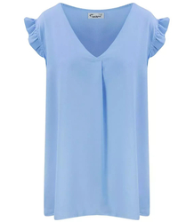 Blouse T-shirt V neckline short sleeve