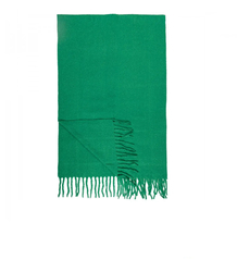 Elegant scarf with tassels in one color