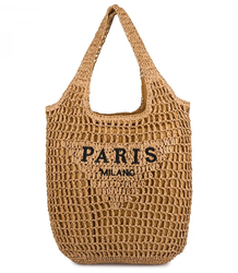 PARIS MILANO summer braided shoulder bag