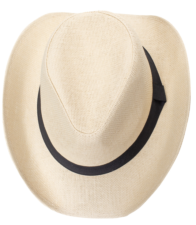 Men's cowboy hat with black strap