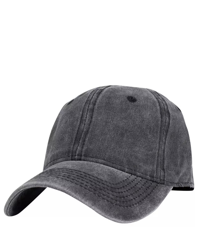 Unisex baseball cap unicolor destroyed