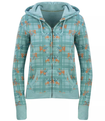 Sportowa bluza rozpinana nadruk ALL OVER kaptur