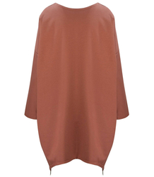Tunic sweatshirt dress with sequins