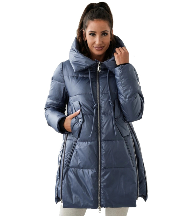 Women's Warm Warmed Elegant Jacket with Hood For Winter MAJA