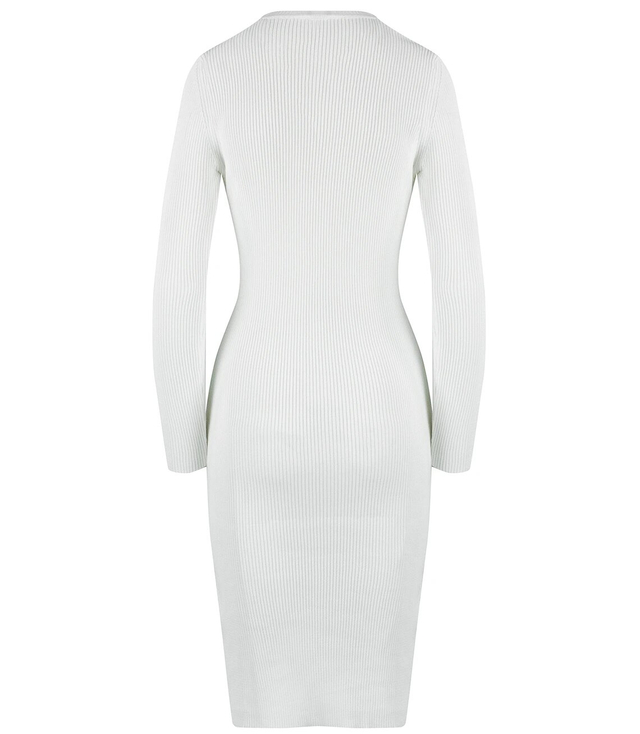 Elegant ribbed dress with a LOVE heart