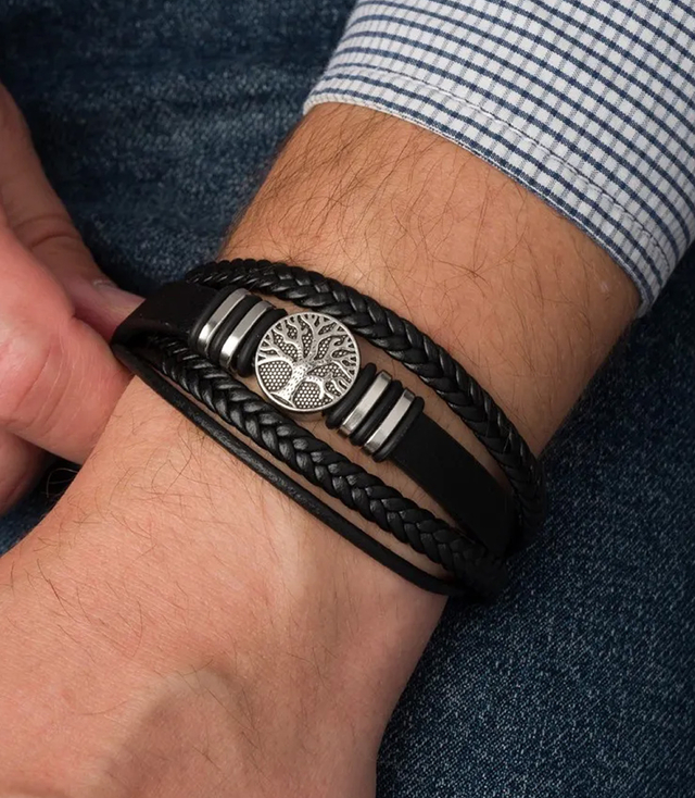 Men's bracelets perfect for a gift braided