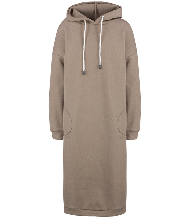 Warm Women's Sweatshirt Oversize Cotton Dress INEZ