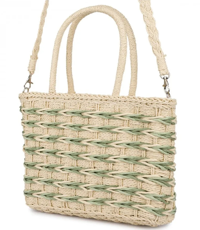 Large basket, summer bag, soft woven handbag