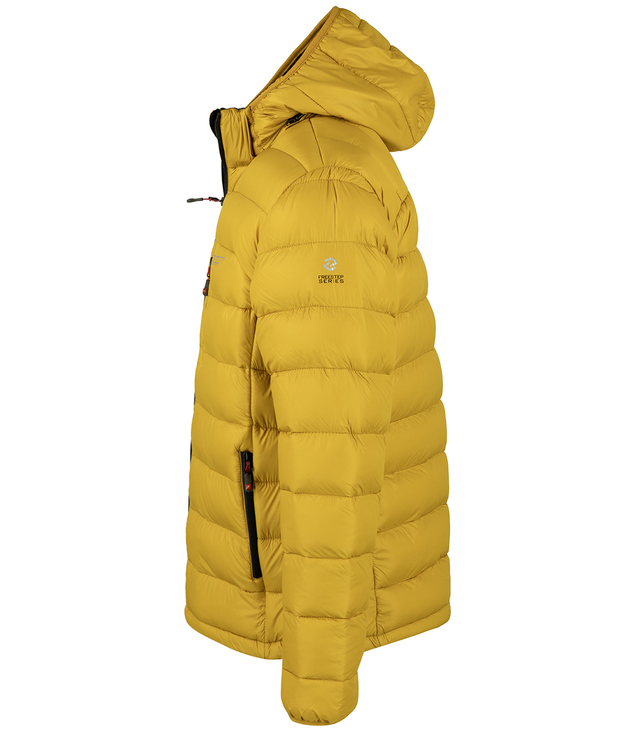 Men's winter quilted jacket with hood 