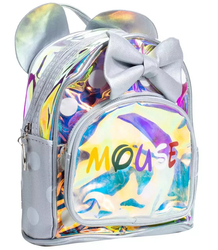 Charming children's holographic backpack MOUSE USZKA