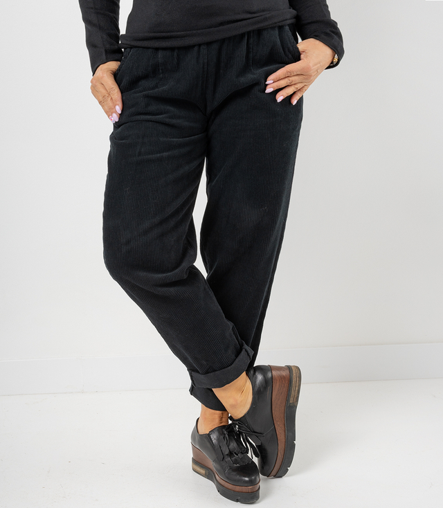 Corduroy chinos pants with belt WERA