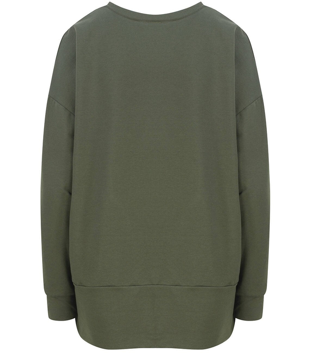 Wygodna BLUZA z przedłużanym Tyłem CEKINY