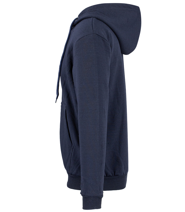 Men's warm sweatshirt with a hood, plain, one-color