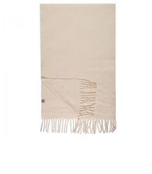 Elegant scarf with tassels in one color