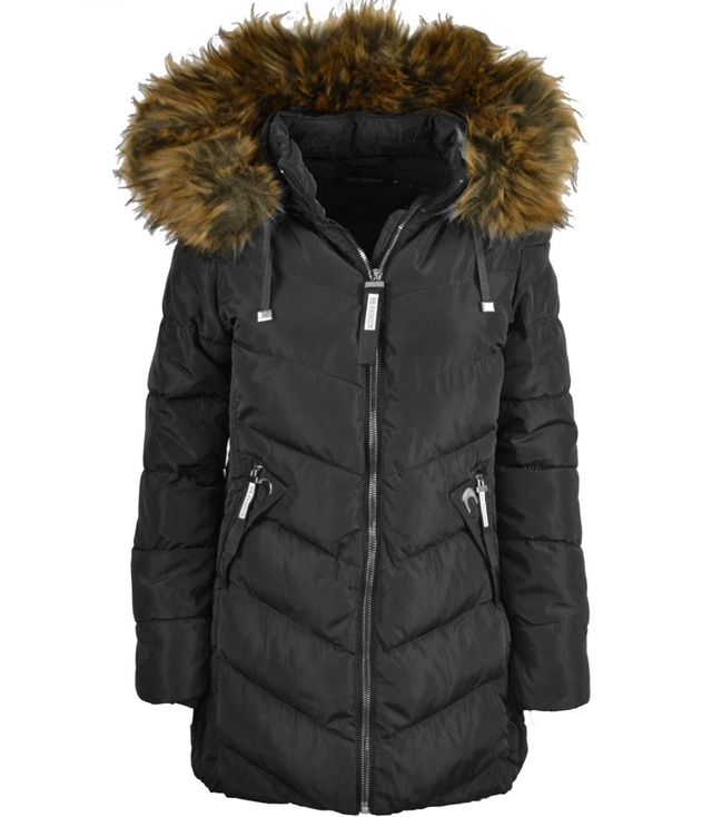 Fashionable longer women's winter jacket