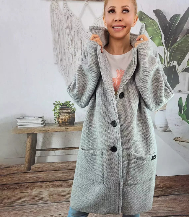 Knitted Transition Coat Cardigan Sweater