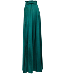 Long elegant satin skirt with a slit EWA