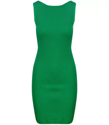 Dopasowana sukienka midi odkryte plecy Elegancka