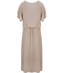 WINDING MAXI dress with elastic waistband