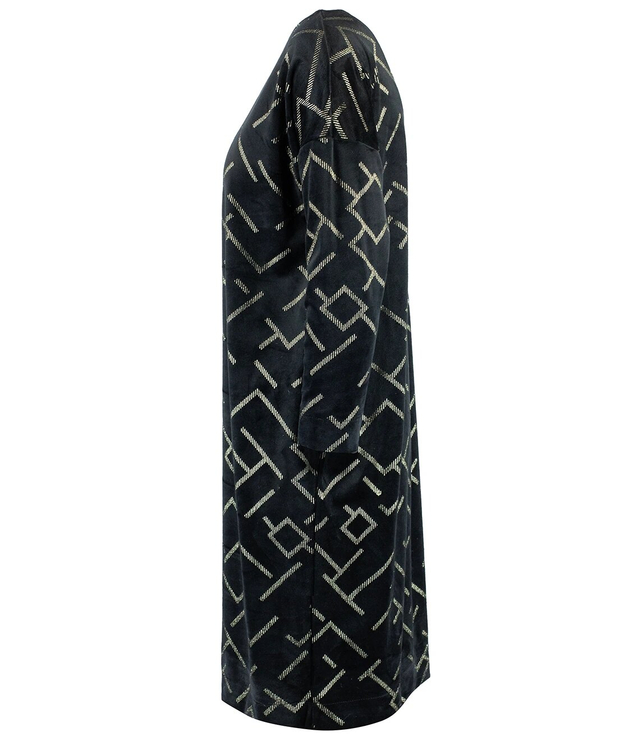 LILI velvet dress with a shiny midi bauble pattern
