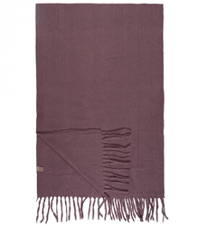 Elegant scarf with tassels in one color