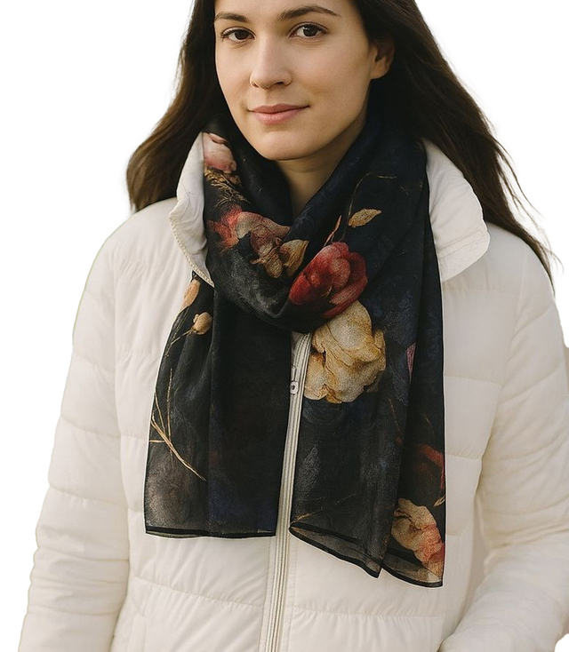 Women's patterned shawl 70x180