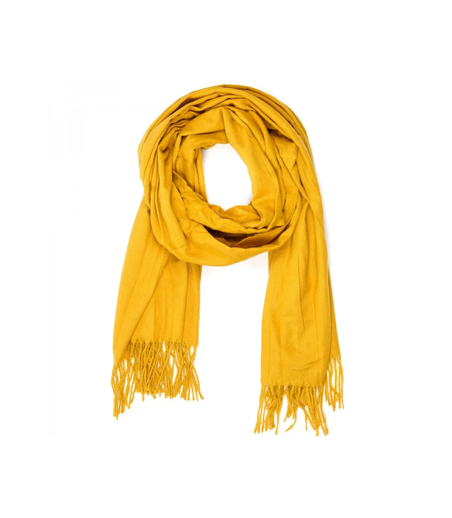 Soft large shawl with tassels uniform classic