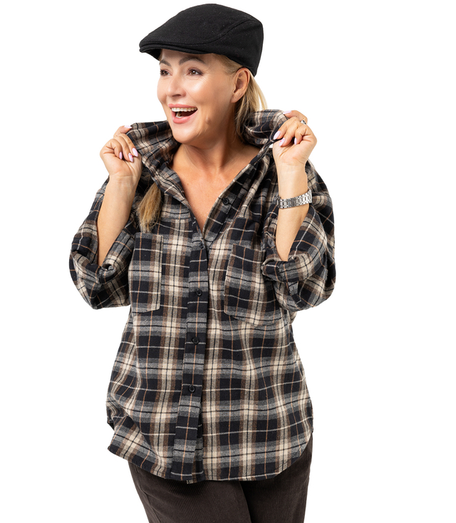 Timeless FRIDA plaid flannel shirt