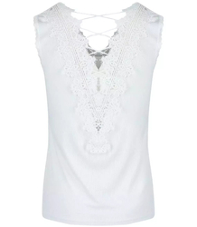 Blouse top undershirt lace back IZA