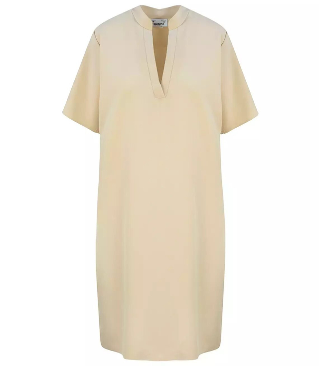 A simple elegant shirt dress for occasions