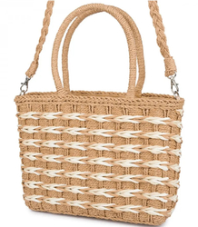 Large basket, summer bag, soft woven handbag