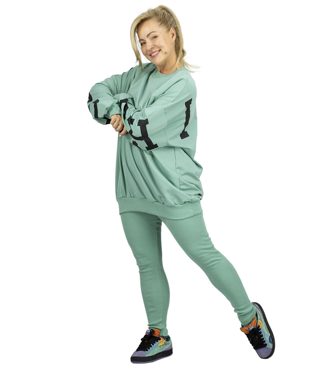 Dres damski luźna bluza + prążkowane  legginsy CHICAGO