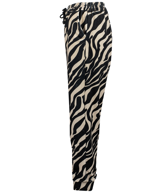 Women's velour pants animal print panther spots HELENA