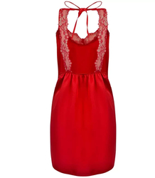 Lingerie satin lace mini dress