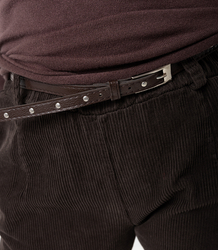 Corduroy chinos pants with belt WERA