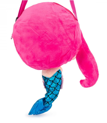 Children's bag in the shape of a mermaid with colorful hair