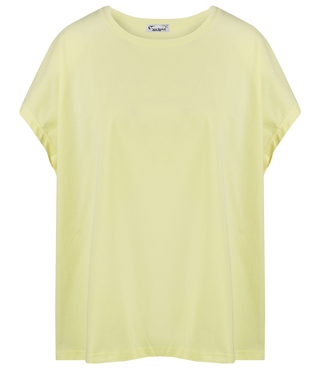 Blouse t-shirt with round neckline oversize Emma