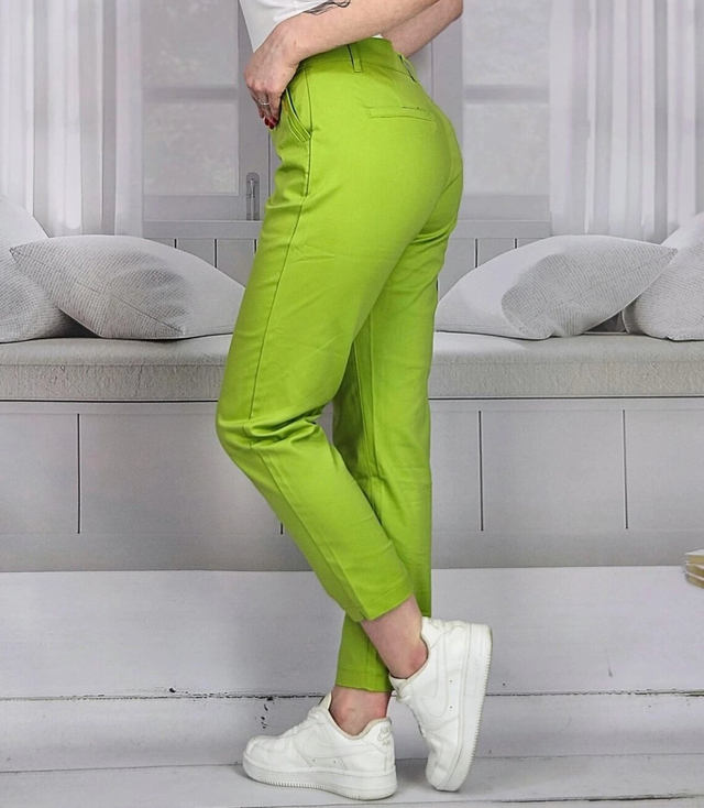 Women's elegant colorful cigarette pants VALERIA